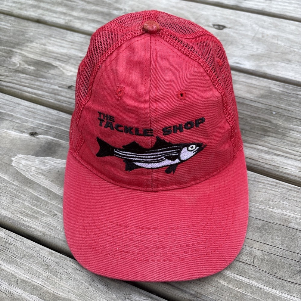 The Tackle Shop Falmouth Maine Mesh Snapback Adjustable Baseball Hat Cap